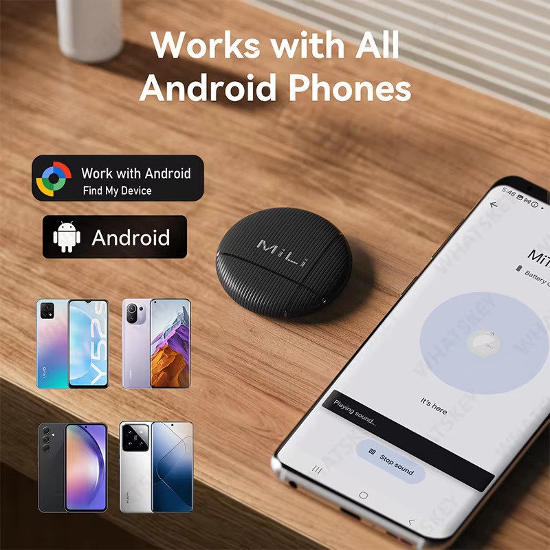 Google Find Hub GPS Tracker für Android als tragbarer Locator und Anti-Verlust-Alarm in Schwarz - Bild 2