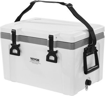 VEVOR Tragbare Kühlbox 26 QT in Grau oder Weiß mit hoher Kühlleistung und robusten Griffen - Bild 1