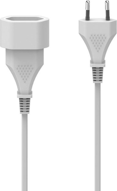 Hama Verlängerungskabel mit Eurostecker für Innen, Weiß, 5 m - Bild 1