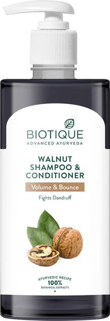 Biotique Bio Walnuss Shampoo und Spülung, 500 ml, für feines Haar - Bild 1