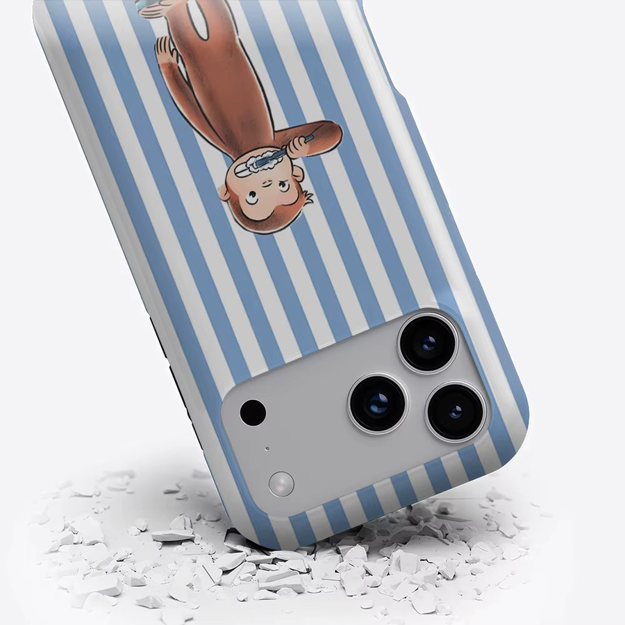 Potdemiel Magnetische Handyhülle Curious George Brushing für iPhone 17 16 15 14 13 Pro Max Plus, Mehrfarbig - Bild 3