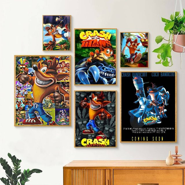 Crash Bandicoot Poster Wandbild ungerahmt Bilibili Portrait Format - Bild 1