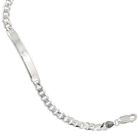 Colfem Armband 925 Sterling Silber, Schildband, 19 cm, Gravur ID - Bild 1