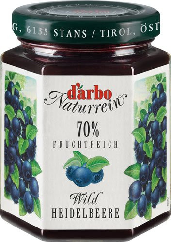 Darbo Fruchtreich Wildheidelbeer-Konfitüre 70 % Frucht 200 g - Bild 1