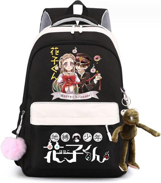 3-teiliges Schulrucksack-Set in Schwarz aus Oxford-Stoff mit großem Fassungsvermögen inklusive Federmäppchen und Schultergurt - Bild 1