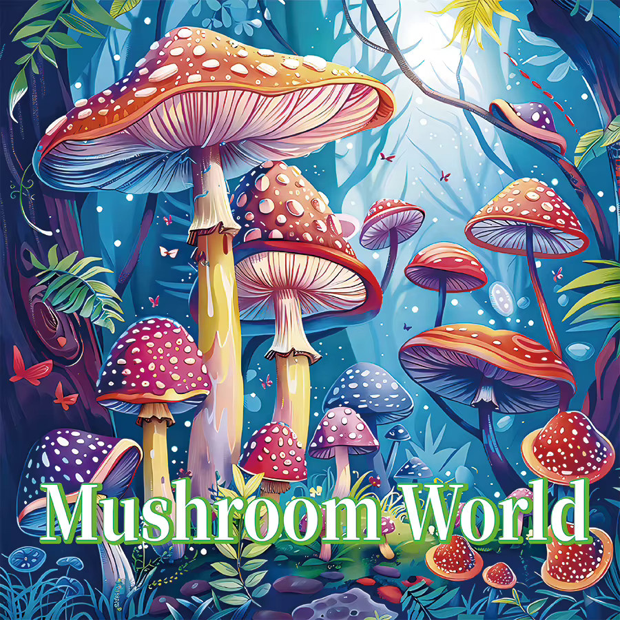 Pilzwelt Malbuch für Erwachsene mit Fantasy-Motiven aus einem verzauberten Wald zur Entspannung und Anti-Stress-Therapie in Multicolour - Bild 2