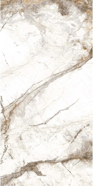 Bodenfliese Feinsteinzeug United Tile und Mosaic Versage Gold in Marmoroptik, poliert, B: 60 cm, T: 120 cm - Bild 1
