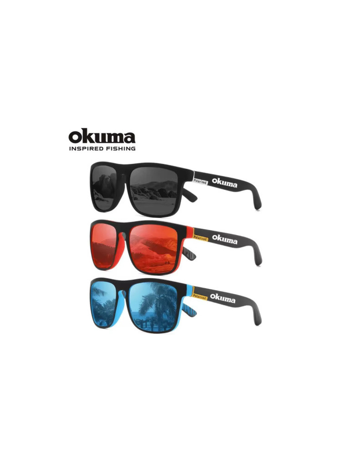 Okuma Sonnenbrille, Unisex, Vollrand, Schwarz, Kunststoff, polarisiert - Bild 6