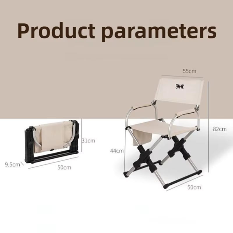 LISM Nordic Outdoor Klappstuhl aus Metall in Schwarz mit Outdoor-Stoff im minimalistischen Design - Bild 3