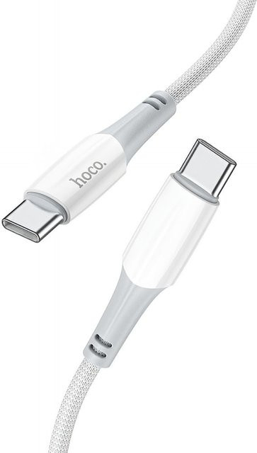 HOCO X70 USB-C auf USB-C Daten- und Ladekabel, 60W, 1m, Weiß - Bild 1
