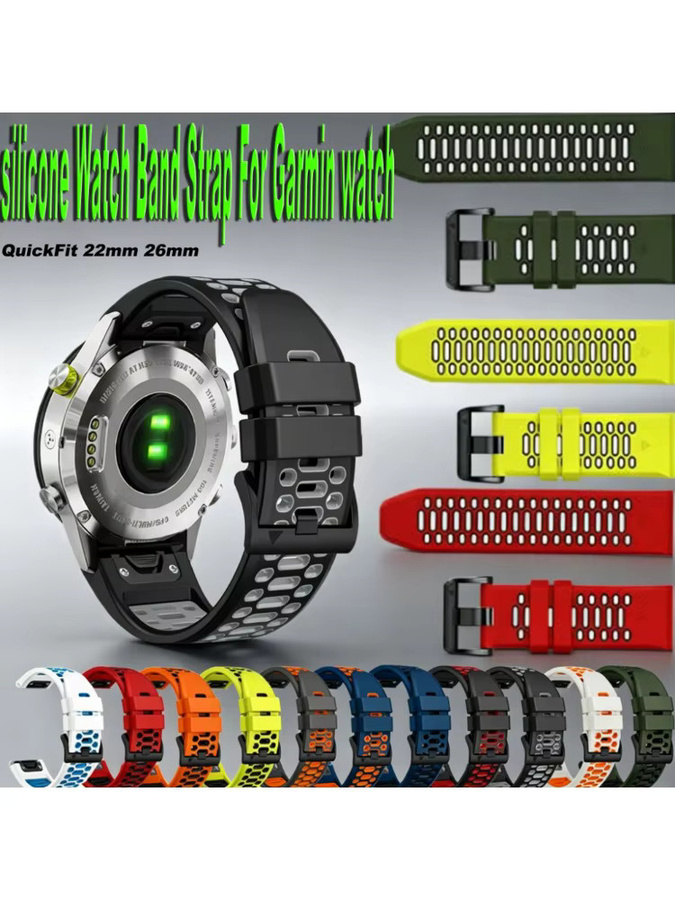 QCTOG Uhrenarmband Silikon, 22mm 26mm, Unisex - Bild 5