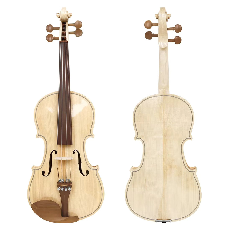 Astonvilla Professionelle Violine 4/4 für Anfänger aus Ahorn mit Tigerstreifen-Muster und Zubehör-Set - Bild 2
