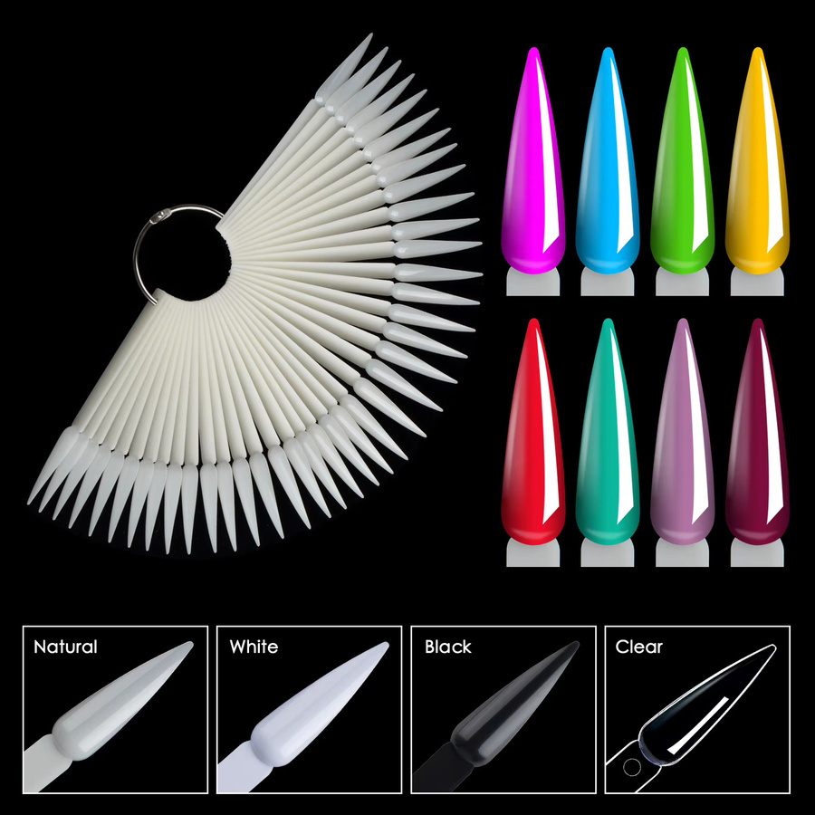 TP Nagel Swatch Sticks Stiletto, 40 Stück, Nagel Display Board - Bild 1