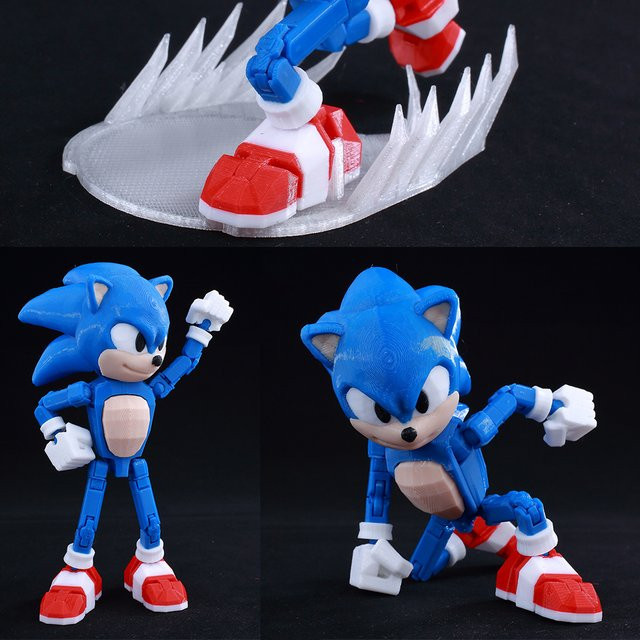 Bandai Sonic Shadow Shade Dummy, bewegliche Schaufensterpuppe zum Sammeln - Bild 1