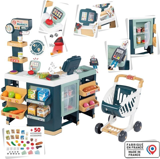 Smoby Kaufladen Maxi-Supermarkt mit Einkaufswagen, ab 3 Jahre - Bild 1