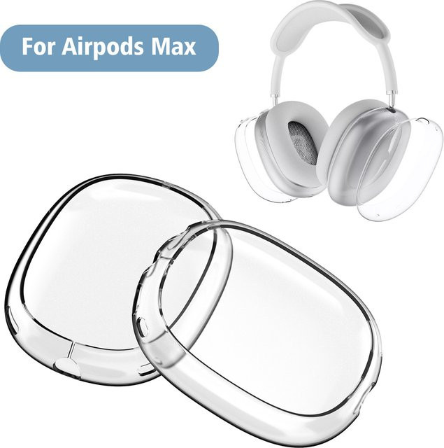 Transparente TPU Schutzhülle für Apple AirPods Max als weiches Anti-Scratch Cover Sleeve - Bild 1