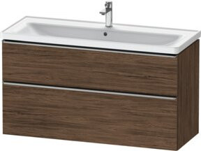 Duravit Waschtischunterschrank D-Neo in Braun, B/T/H: 118,4 x 45,2 x 62,5 cm - Bild 1