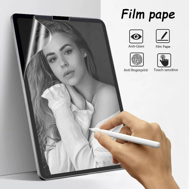 Matte Papier-Displayschutzfolie aus PET für Apple iPad Pro, Air, Mini und iPad Generationen für blendfreies Malen und Schreiben - Bild 1