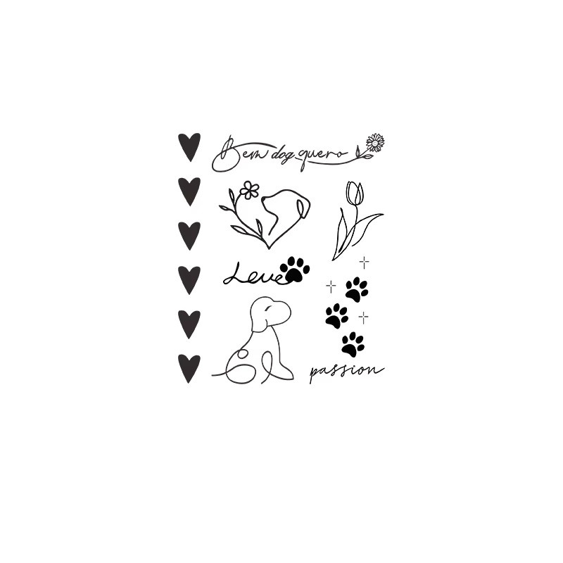 JKCODE TATTOO Temporäre Tattoo-Aufkleber, 12 Muster, Unisex - Bild 6