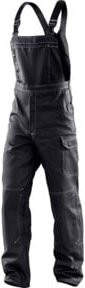 Kübler ORGANiQ Latzhose 3248 Schwarz Größe 66 mit Kniepolstertaschen nach EN 14404 - Bild 1