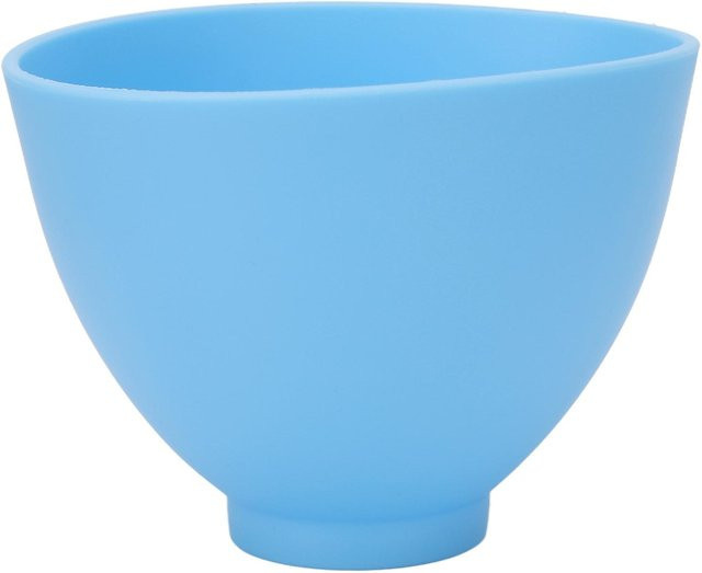 Hitzebeständige Silikon-Rührschüssel in Blau für Gesichtsmasken, Gips oder Farben - Bild 1