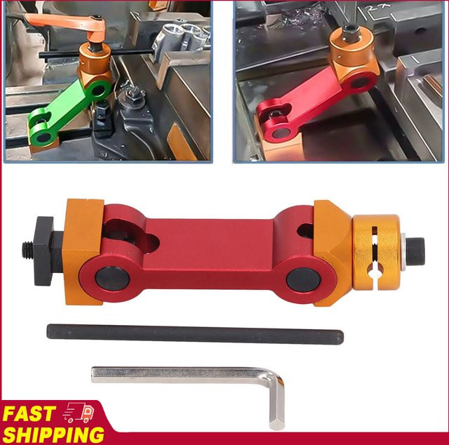 KKMOON CNC-Arbeitsstopp-Lokator verstellbarer Spannstockbegreniter für Fräsmaschinen-Werkstücke mit T-Nut in Rot und Multicolour - Bild 1