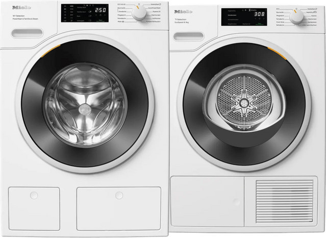 Miele Waschmaschinen-Set WSG 883 WCS PowerWash & TwinDos und TSH 783 WP Ecospeed Trockner in Weiß - Bild 1