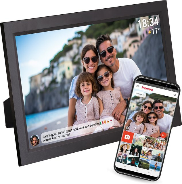 Denver PFF-1503 Digitaler WLAN-Bilderrahmen mit 15.6 Zoll Touchscreen in Schwarz - Bild 2