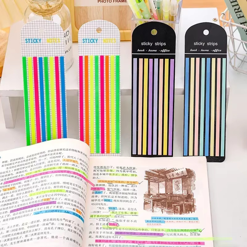 Leaffei Index-Haftnotizen Macaron-Design, 160 Stück, durchscheinende Klassifizierungs-Notizblöcke, Mehrfarbig - Bild 3