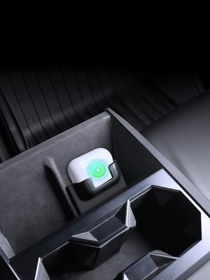 Apple AirPod Pro Bluetooth-Kopfhörerhülle im Tesla Cybertruck Design aus ABS-Material - Bild 4