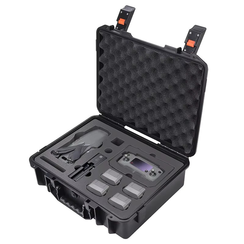 Wasserdichte Tragetasche in Schwarz für die DJI Mavic 2 Pro Zoom Smart Fernbedienung mit Bildschirm zur Aufbewahrung von Ladegerät und Batterien - Bild 2