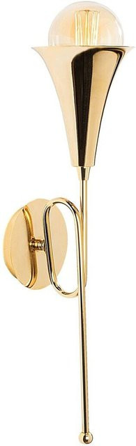 Opviq Wandleuchte Sarmal in Gold aus Metall mit E27 Fassung, B/H/T: 15 x 52 x 15 cm - Bild 1