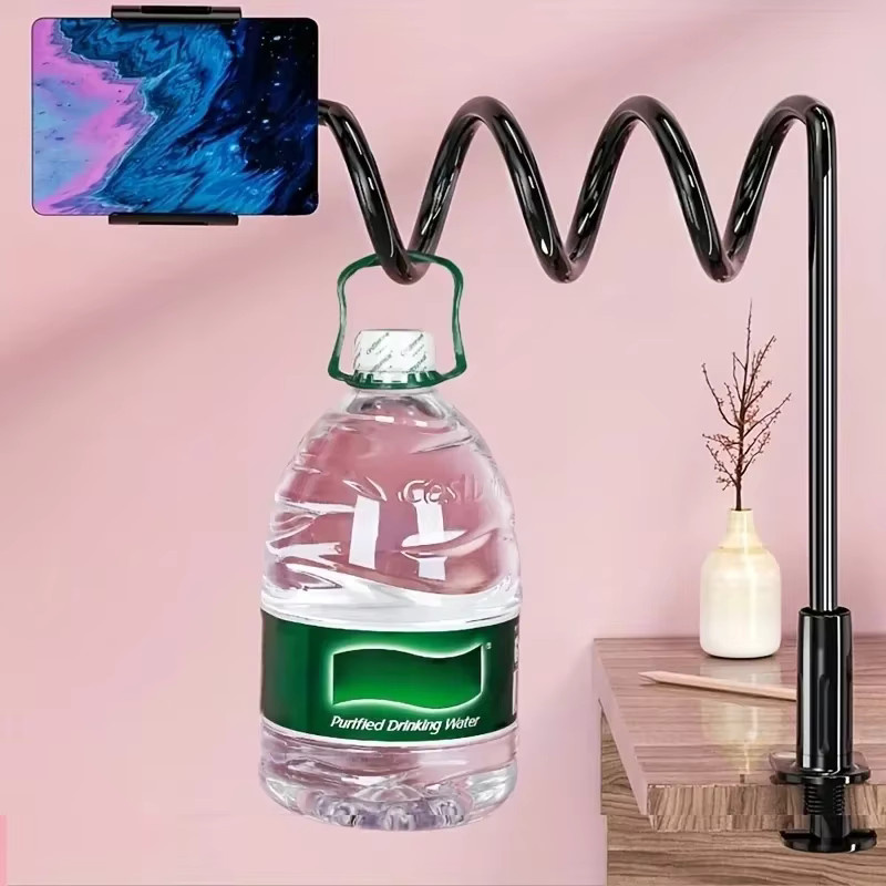 Lazy Artifact Spiralständer für Bett und Kopfteil – Handy- und Tablet-Halterung für iPad, Redmi Pad Pro und Galaxy Tab in Schwarz oder Weiß - Bild 5