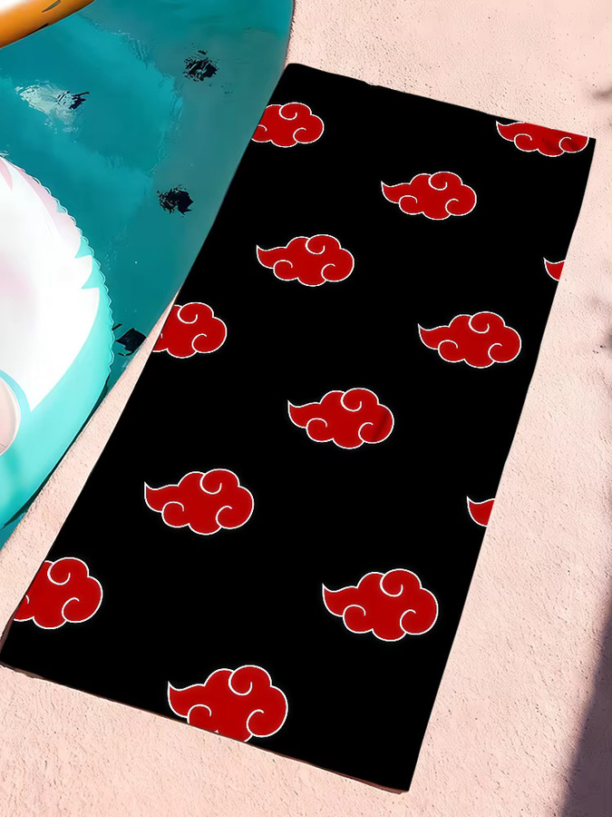 Naruto Akatsuki Strandtuch schnelltrocknend und sanddicht für Sport, Reise und Camping - Bild 7