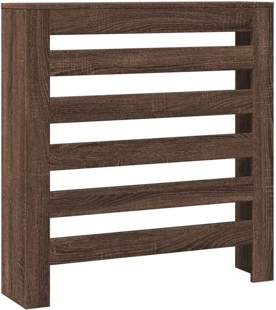 vidaXL Heizkörperverkleidung in Eiche Braun mit modernem Latten-Design aus Holzwerkstoff, B/T/H: 78 x 20 x 82 cm - Bild 1