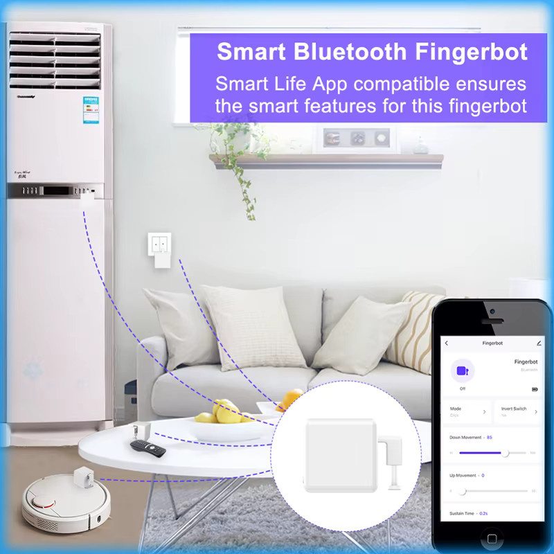 RSH Smart Fingerbot Schalter-Timer-Steuerung in Schwarz, kompatibel mit Tuya Smart, Alexa und Google Assistant via Wi-Fi - Bild 3