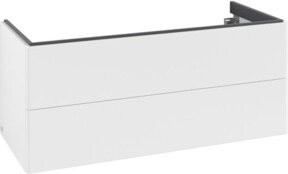 V&B Waschtischunterschrank Antao mit Auszugsbeleuchtung, Weiß lackiert, B/T/H: 118,8 x 50,4 x 49,3 cm, ohne Front - Bild 1