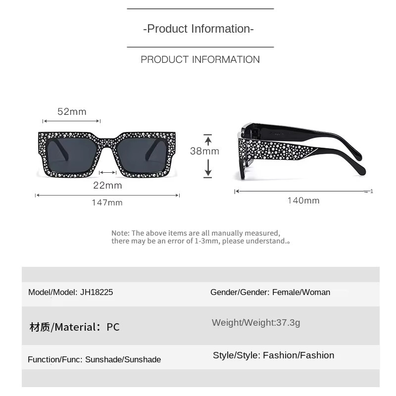 Rexxar Sonnenbrille, Square, Unisex, Vollrand, Schwarz, Kunststoff - Bild 4