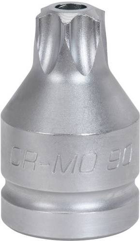 KS Tools 3/4" Kraft-Bit-Stecknuss TX mit Bohrung, kurz, TB70 aus Chrom-Molybdänstahl, Silber - Bild 1