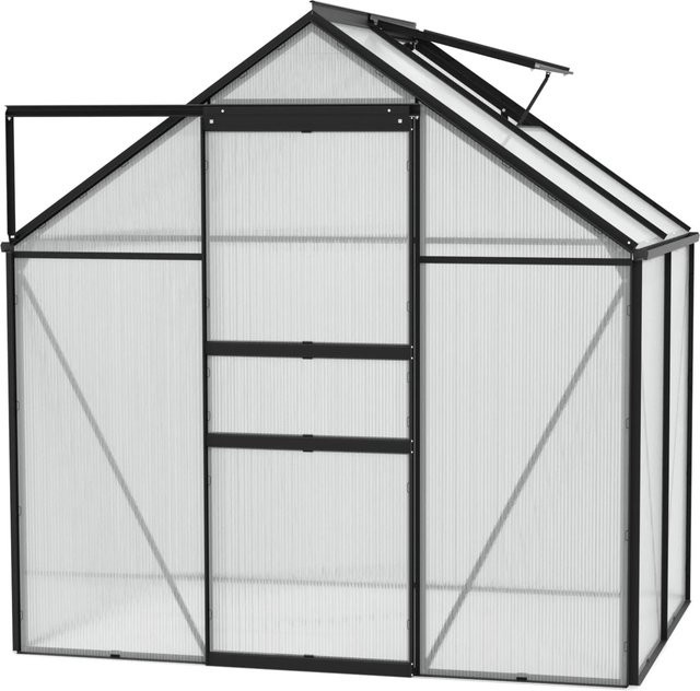 Vitavia Gewächshaus Comet 2500 Schwarz 2,5 m² mit 4 mm HKP-Platten - Bild 3