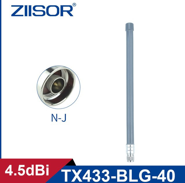 ZIISOR LoRa 433MHz IoT-Antenne Meshcore für Meshtastic und LoRaWAN mit N-Stecker für industrielle Gateway-Zählerablesung - Bild 1