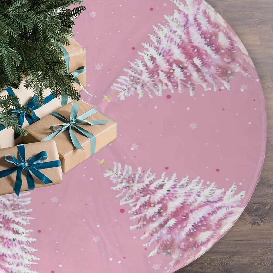 VIKAMA Weihnachtsbaumkleid in Rosa für die Innen- und Außendekoration - Bild 3