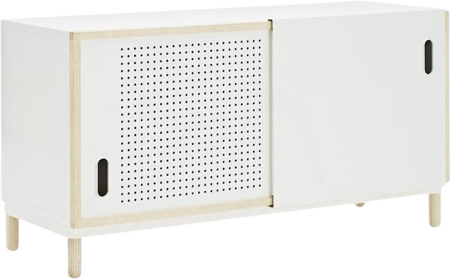Normann Copenhagen Kabino Sideboard in Weiß aus Eschenholz und MDF mit Aluminium-Details im skandinavischen Design - Bild 1