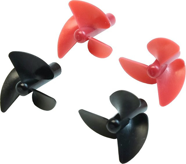 SKYAREA RC-Bootspropeller, 1 Paar, 28 mm Durchmesser, 3-Blatt, rot - Bild 1