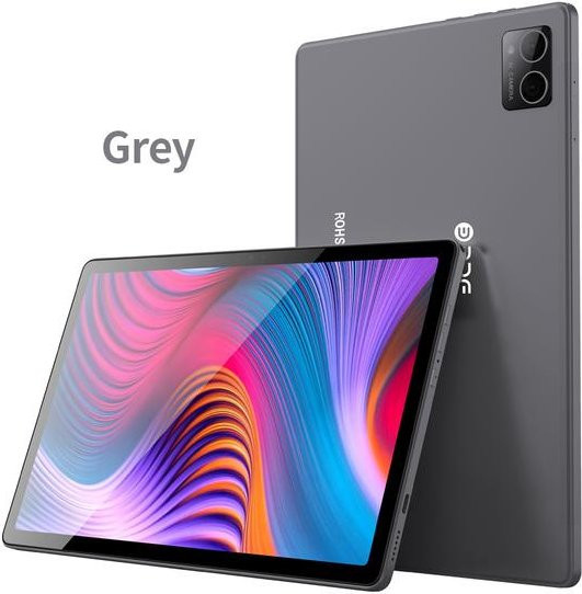 BDF Pro Tablet PC 10,4 Zoll mit Android 12, 8 GB RAM, 256 GB ROM, 4G LTE, WiFi und Bluetooth, inklusive Tastatur, Grau - Bild 1