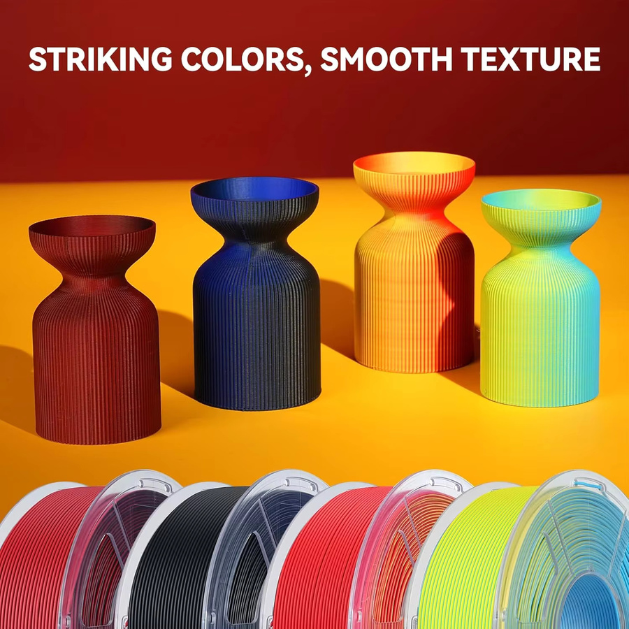 JAYO 3D-Drucker-Filament PLA Dual Color Matte Multicolour 1,75 mm für FDM-Drucker - Bild 5