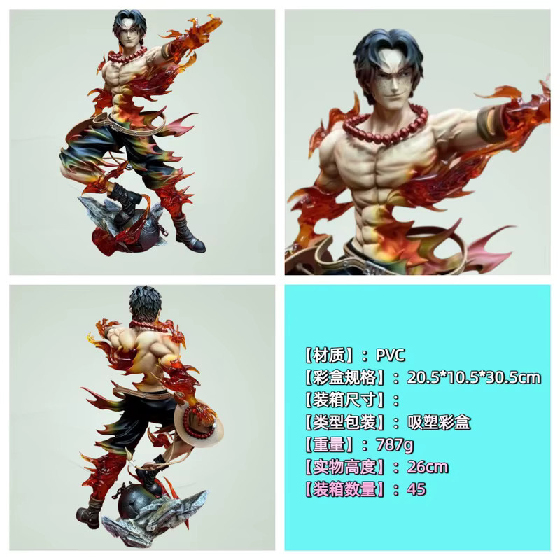 Bandai One Piece Portgas Ace Feuerfaust GK-Statue, PVC-Figur - Bild 2