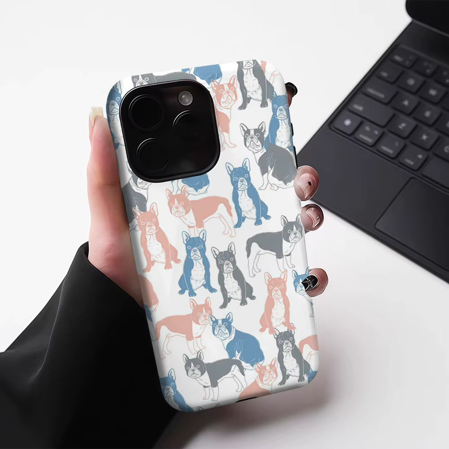Robuste magnetische Handyhülle im Welpen-Design für Apple iPhone 17 16 15 14 13 Pro Max Plus, mehrfarbig - Bild 3