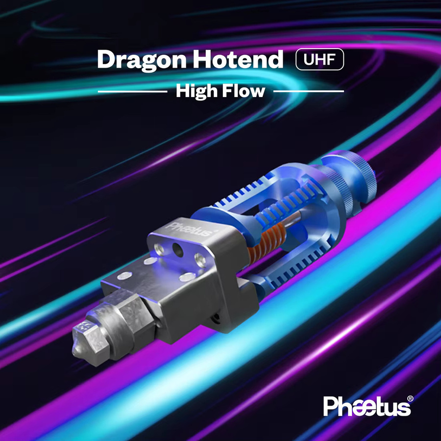 Phaetus Dragon UHF Hotend in Schwarz für Prusa Mini Mk2 Mk3 Extrusionskopf und Voron VZbot 3D-Drucker Zubehör - Bild 3
