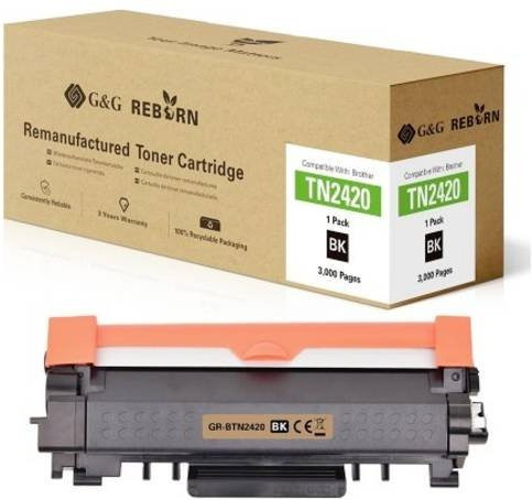 G&G Toner für Brother TN-2420 kompatibel, Schwarz, remanufactured - Bild 1